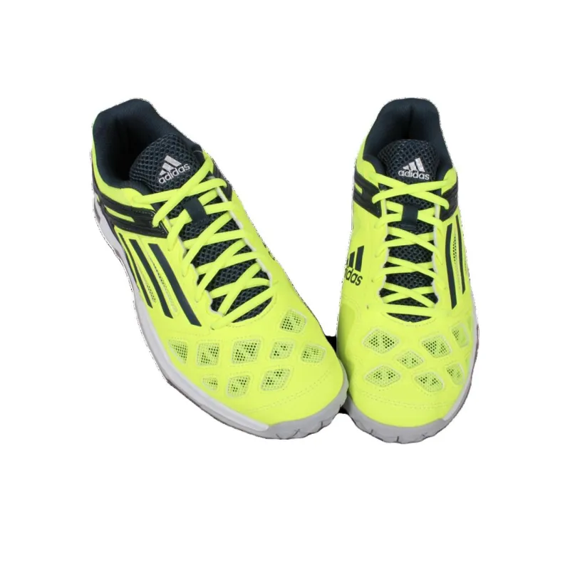 Adidas Cushioning Wear-Resistant Low-Top Badminton Shoes Men's Green-3