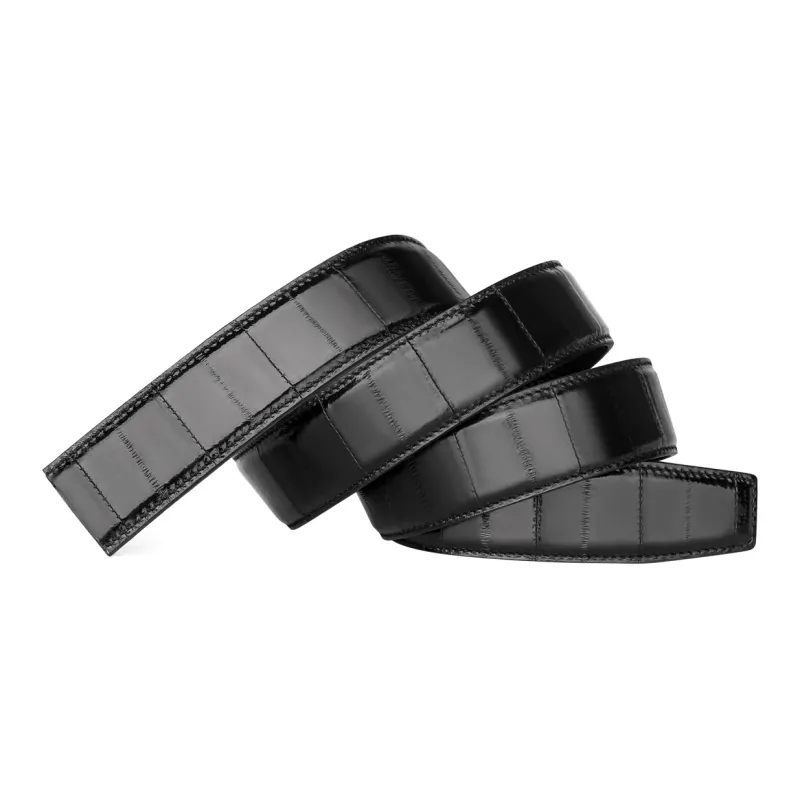 Jaylen Oos Eel Skin Leather Belts Men's Width  3.5cm-22