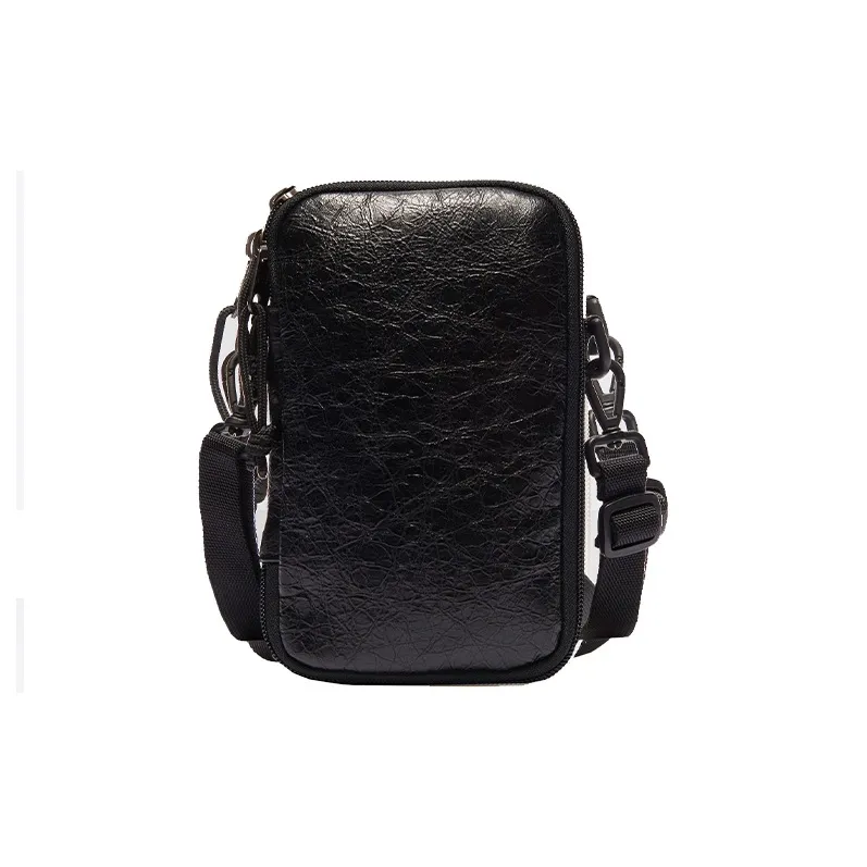 Balenciaga Explorer Lambskin Shoulder Bag, Crossbody Bag Regular Men's Black-1