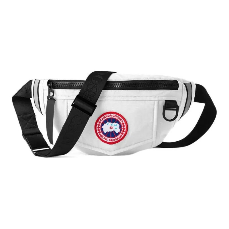 Canada Goose Nylon One Shoulder Crossbody Bag Sling Bag Fanny Pack Regular Unisex Polaris White-0