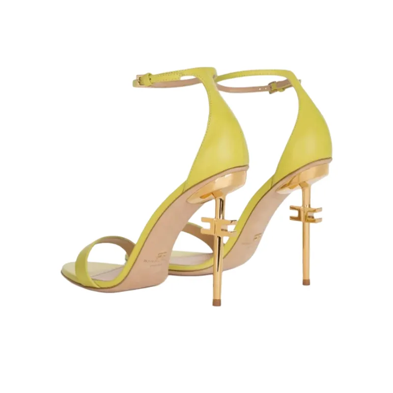 Elisabetta Franchi One Strap Sandals Women's Yellow-4
