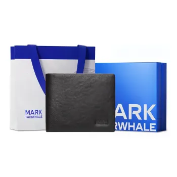 FAIRWHALE Cow Leather Wallet Regular Men's Black