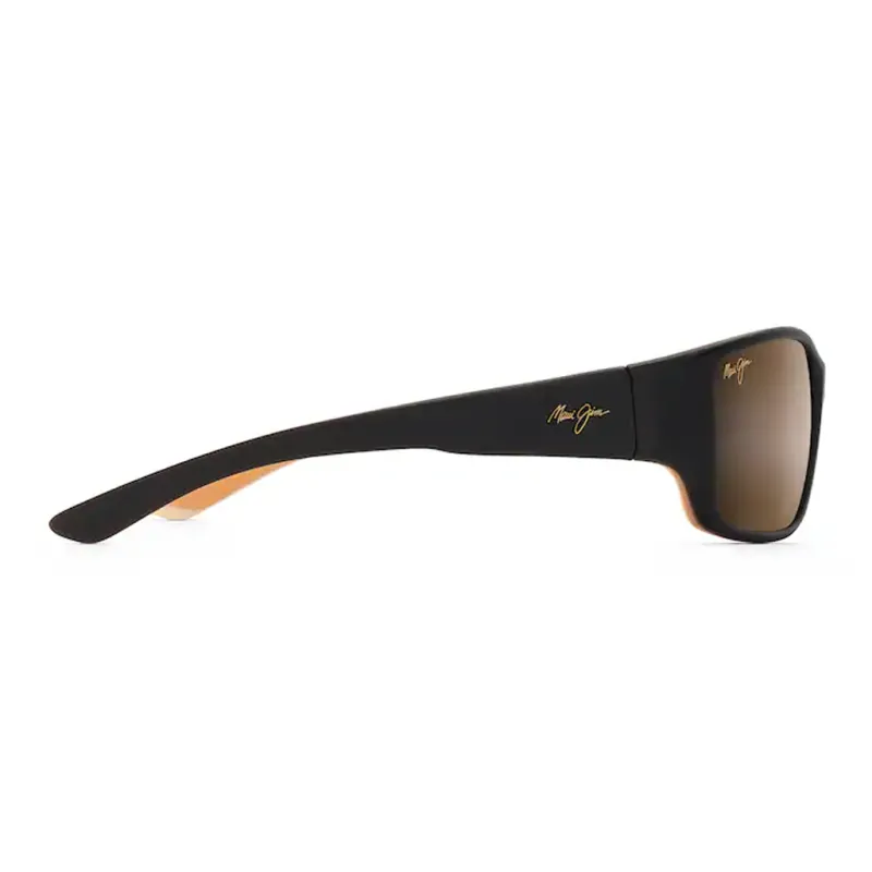 Maui Jim Injection Molding Nylon Irregular Shape Sunglasses Men's Black-2