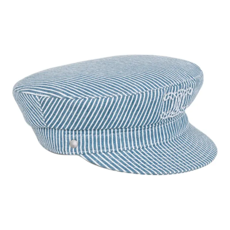 CELINE Cotton Berets Women's Blue-4