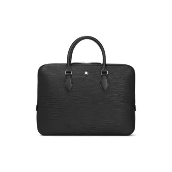 MONTBLANC Meisterstuck Cow Leather Handbags Briefcases Men's Black