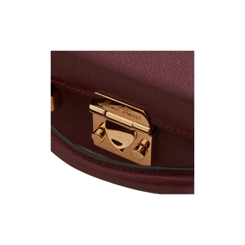 MARK CROSS Goatskin Handbag Shoulder Bag Crossbody Bag Women's Bordeaux Red-5