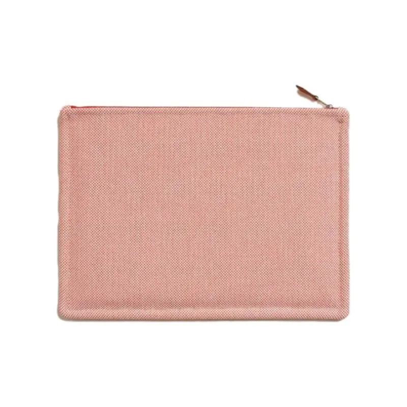 HERMES Canvas Clutch Canvas Bag Storage Bag Unisex Red-1