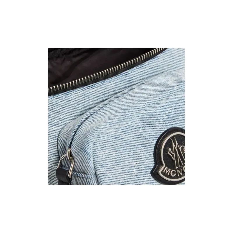 Moncler Denim Fanny Pack Women's Light Blue-3