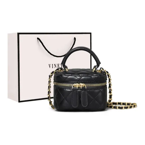 VINEY Cow Leather Handbags Shoulder Bag Crossbody Bag Regular Women's Black