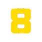 Numbers 8 Wall-Mounted Storage Box (Building Blocks Not Included)