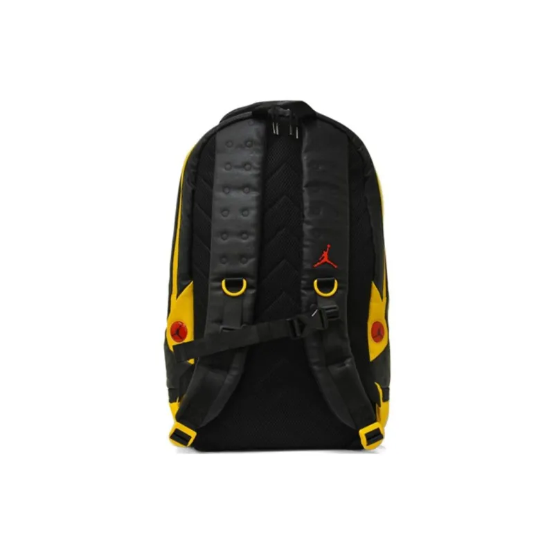 Jordan Polyurethane Basketball Backpack Unisex Black Yellow Color Scheme Bruce Lee Color Scheme-2