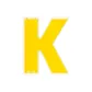 Letter K Wall-Mounted Storage Box (Building Blocks Not Included)