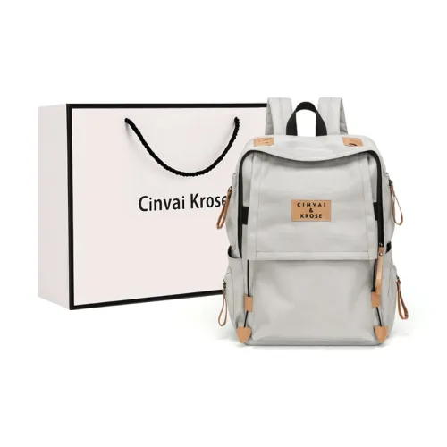 Simvay Clos Fabric Backpacks Backpack Laptop Bags Medium Size Unisex Gray