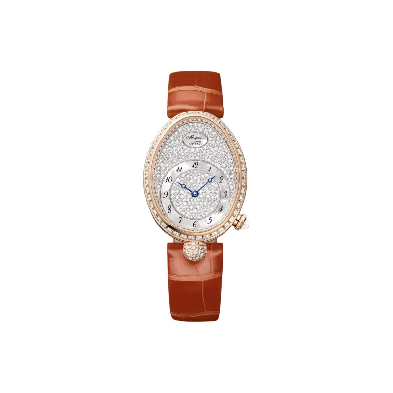 BREGUET REINE DE NAPLES Automatic Mechanical Movement Women's Watch 36.5*28.45mm Silver Dial-0