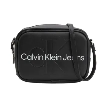 CALVIN KLEIN Polyurethane Shoulder Bag, Crossbody Bag Unisex Black