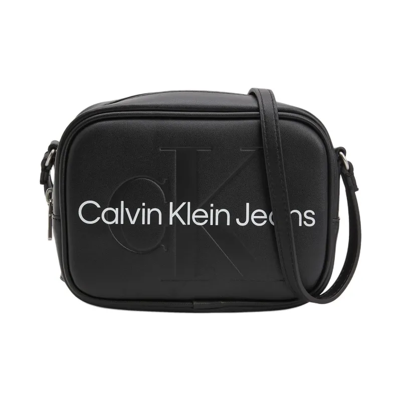 CALVIN KLEIN Polyurethane Shoulder Bag, Crossbody Bag Unisex Black-0