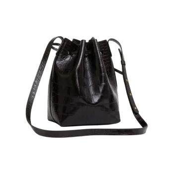 MANSUR GAVRIEL Calfskin Bucket Shoulder Bag Mini Women's Black