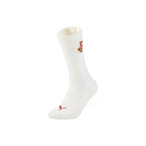 PUMA Mid Calf Socks Unisex Gray White
