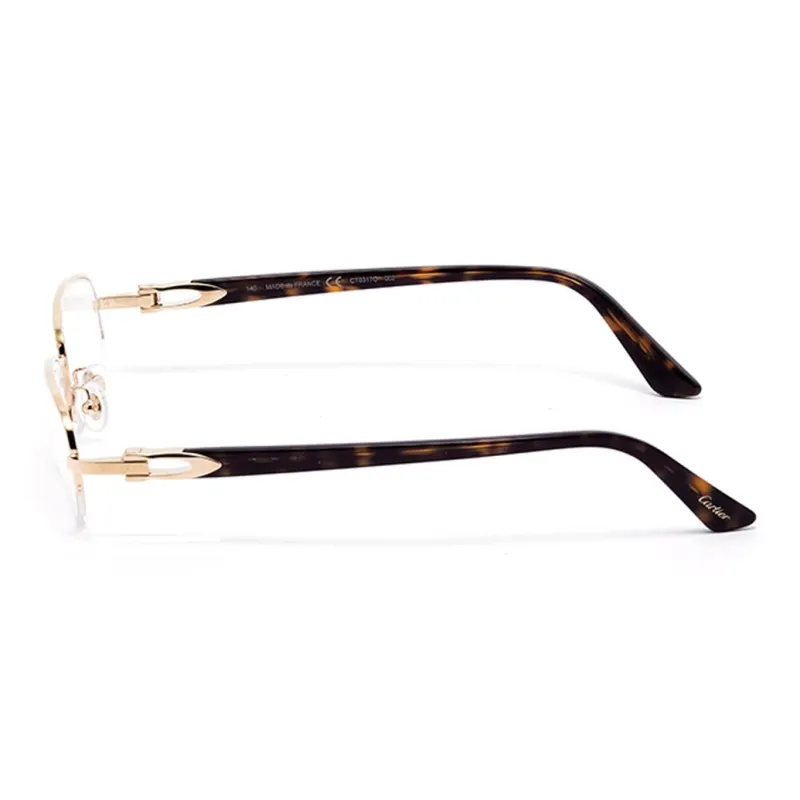 Cartier Oval frame Tortoiseshell effect Glasses-2