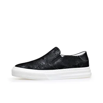 Romon Casual Shoes Men Low Top Black