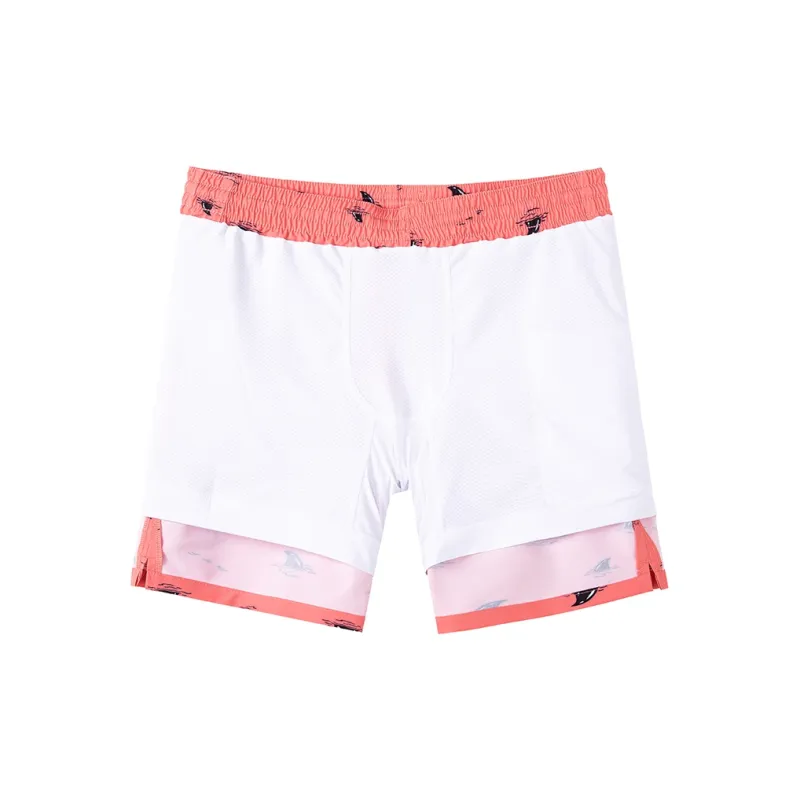 SURFCUZ Beach Shorts Men Orange Red-3