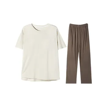 William Pajama Set Women's Beige Apricot