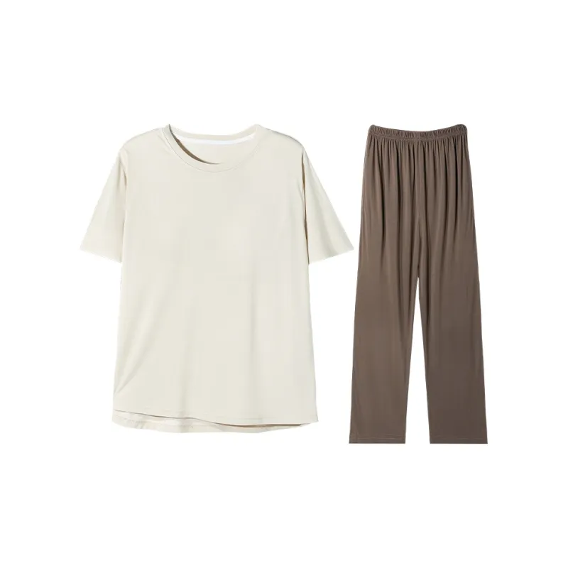 William Pajama Set Women's Beige Apricot-0