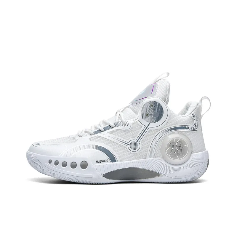 MUSNODO Cushioning, Slip Resistant, Abrasion Resistant, Breathable, Coverage, Rebound Mid Top Basketball Shoes Unisex-2
