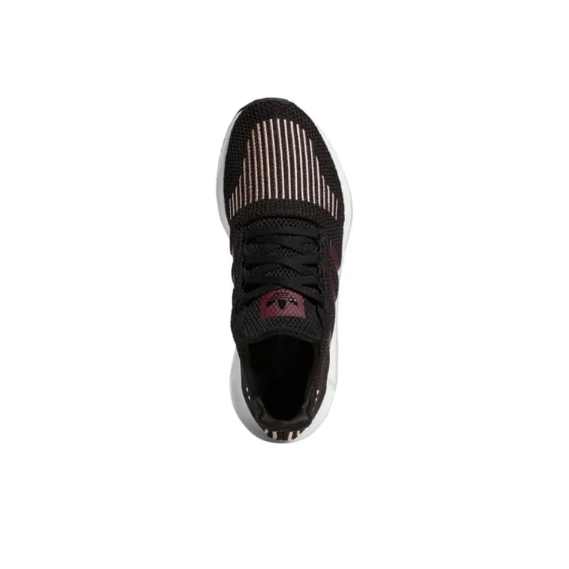 Adidas Swift Run Core Black Maroon Women's-4