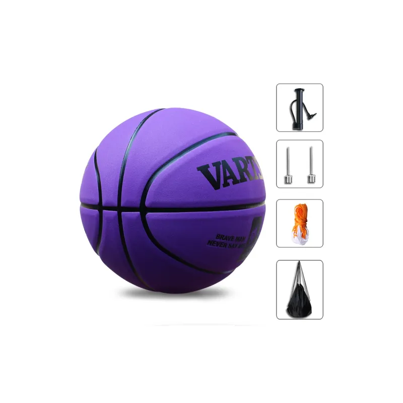 Vartsing Microfiber Leather Basketball Purple 5/7 Size Training Unisex-4