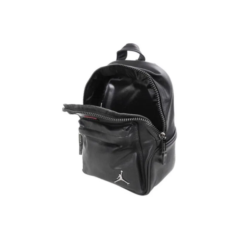 Jordan Leather Backpack Unisex Black-3