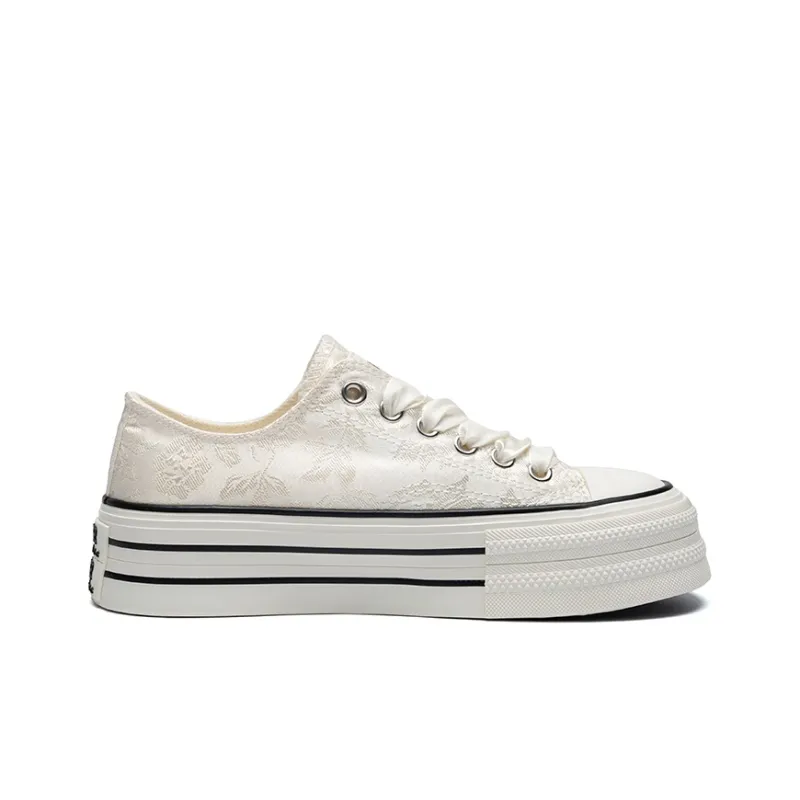 ZHR Height Increasing Low Top Canvas Shoes Women's-1