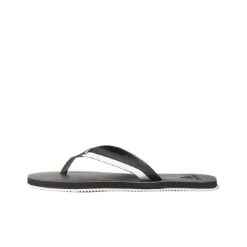 Adidas Rubber Sole Abrasion-Resistant Slide Slippers Men's Black