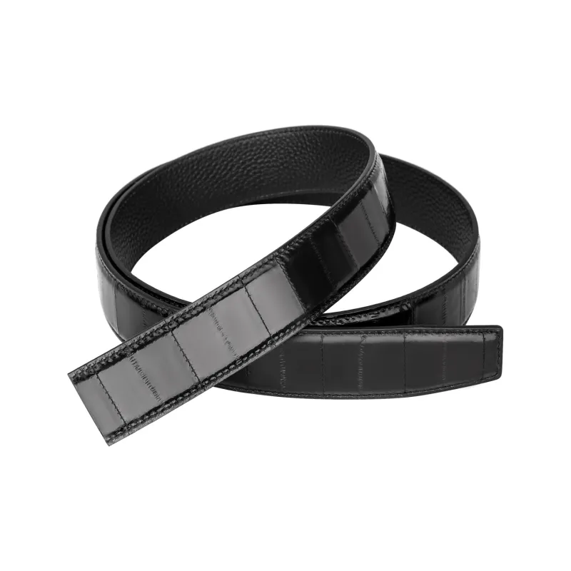Jaylen Oos Eel Skin Leather Belts Men's Width  3.5cm-18