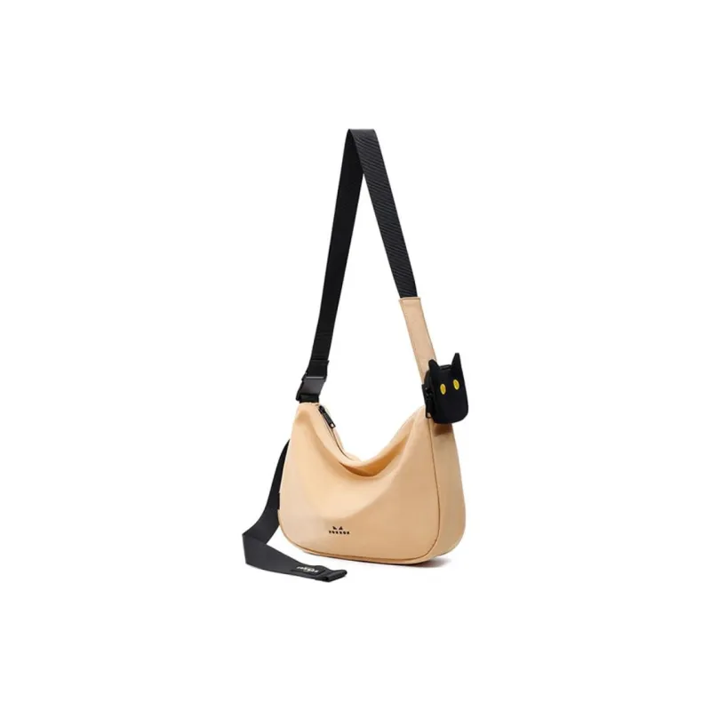 NOXXON Nylon Crossbody Bag Medium Size Women's Morandi Blue/Obsidian Black-10