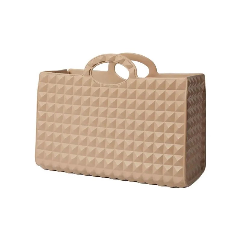 Valentino Le Troisième Rubber Tote Bag, Shopping Bag, Handbag Women's Rose Pink-1