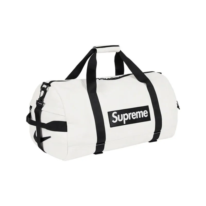 Supreme FW19 Week 14 X Nike Leather Duffle Bag Collaboration Leather Luggage Bag Travel Bag Unisex-1
