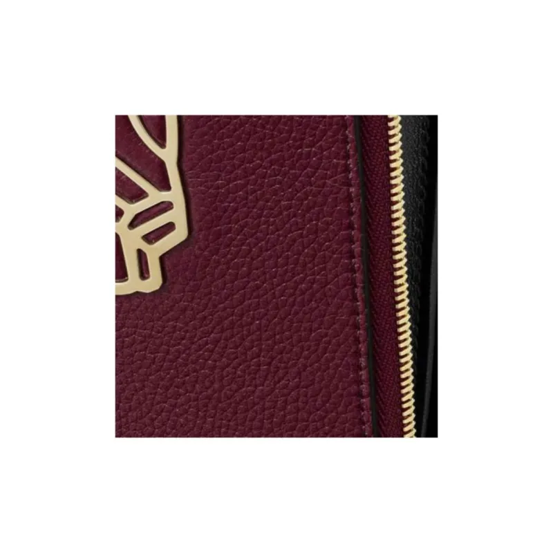 CARTIER PANTHÈRE Calfskin One Shoulder Crossbody Cell Phone Pouch Women's Burgundy-3