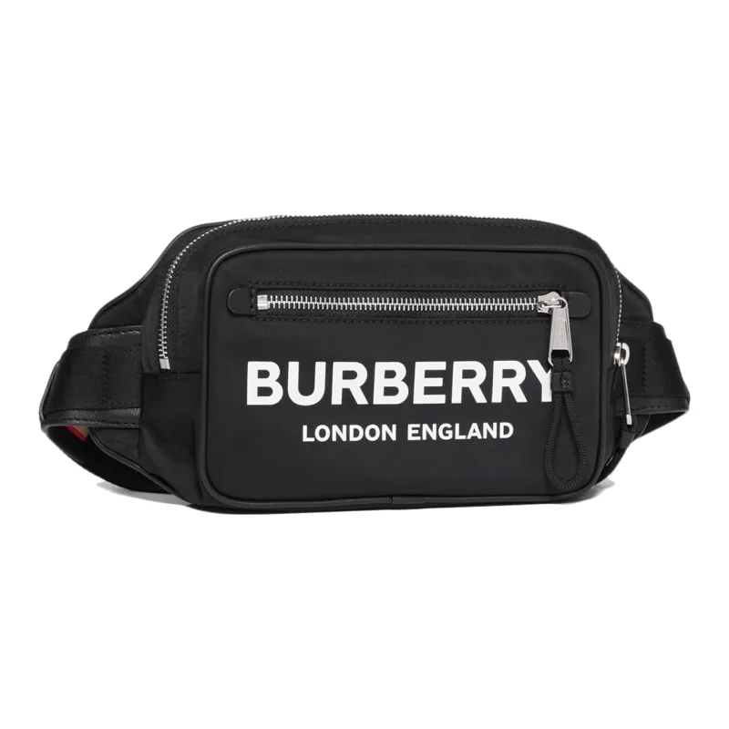 Burberry Nylon Shoulder Bag Crossbody Bag Fanny Pack Men's Black-1