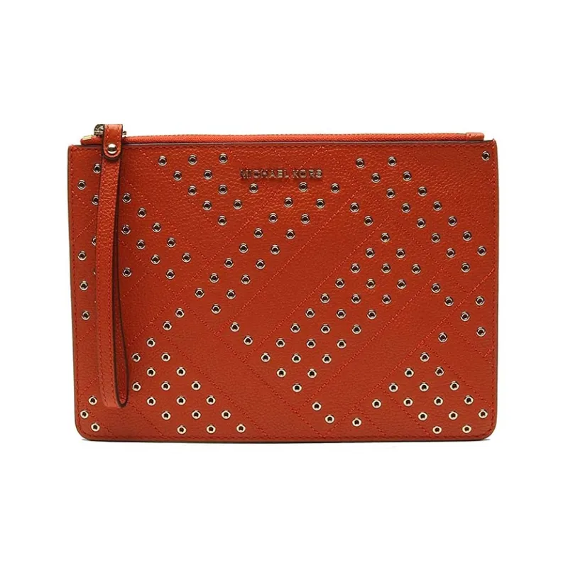 MICHAEL KORS Jet Set Travel Clutch Coin Purse Handbag Women's Red-0