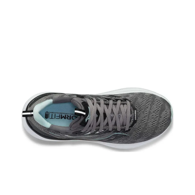 saucony Women's Echelon 9 Wide 'Charcoal Ice'-3