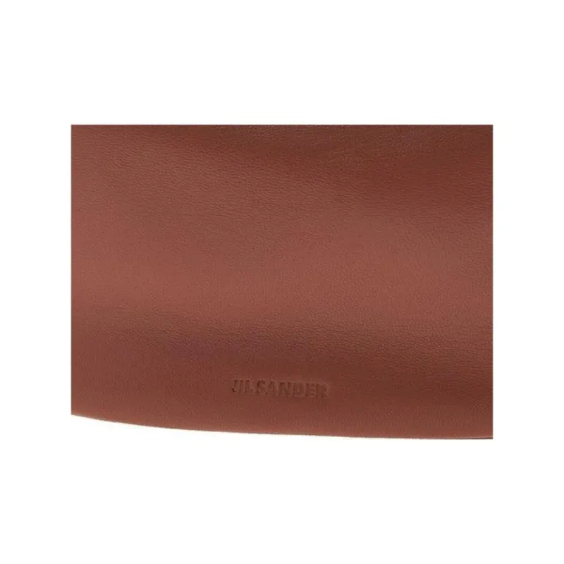 JIL SANDER Sheepskin Shoulder Bag, Crossbody Bag, Handbag, Fanny Pack Women's Rosewood Brown-6