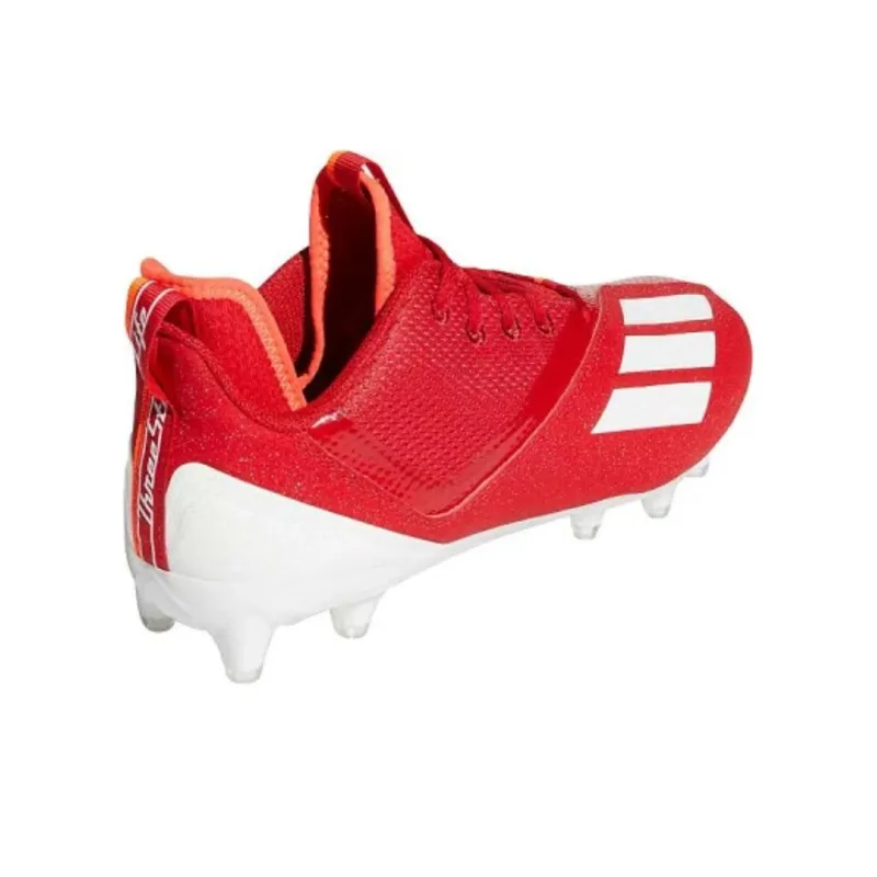 Adidas FG Rubber Long Studs Cushioning Wear-Resistant Soccer Shoes Men's Red-3