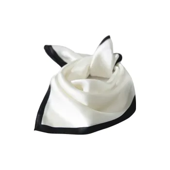 Hang Silk Road Mulberry Silk Silk Scarves Women's White