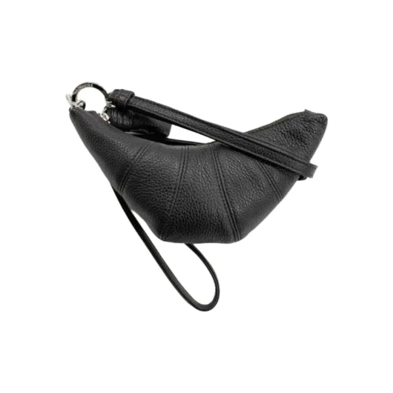 Lemaire Croissant Series Calfskin Croissant Bag Wallet Trumpets Women's Black-3