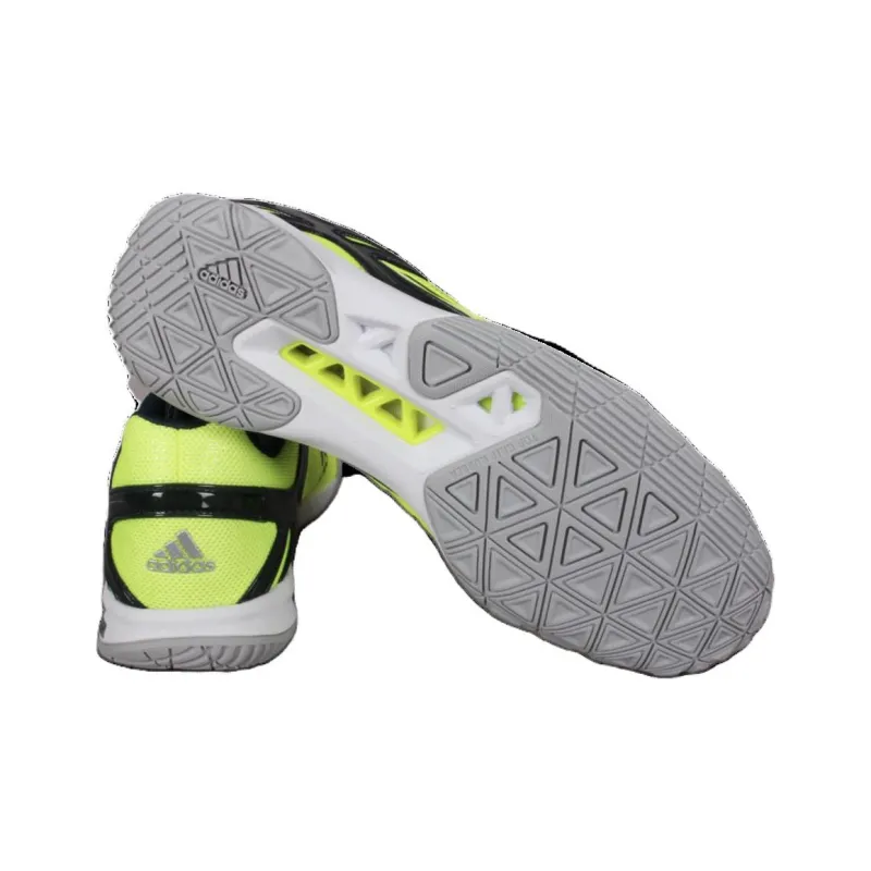Adidas Cushioning Wear-Resistant Low-Top Badminton Shoes Men's Green-4