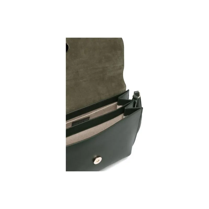 A.P.C Calfskin Handbag Shoulder Bag Women's Green-3
