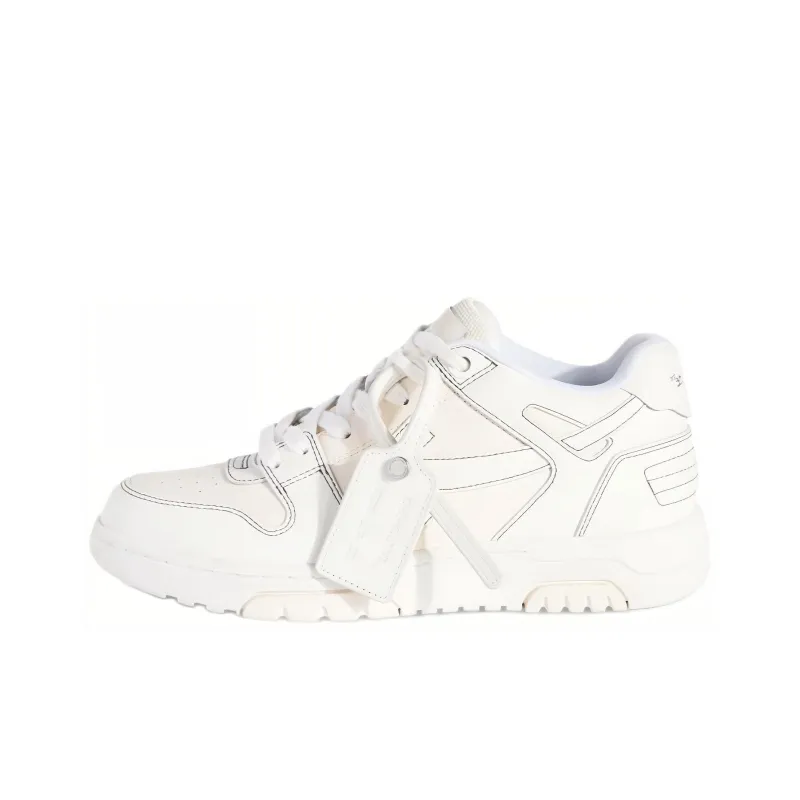 OFF WHITE Out Of Office Ooo Low Tops Cream White Women's-0