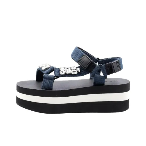 MARNI Women's Platform Sandal 'Navy'