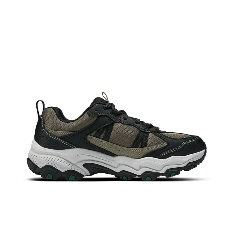 Skechers Cushioning Anti Slip Wear Resistant Breathability Low Top Chunky Sneakers Men's Brown/Black-1
